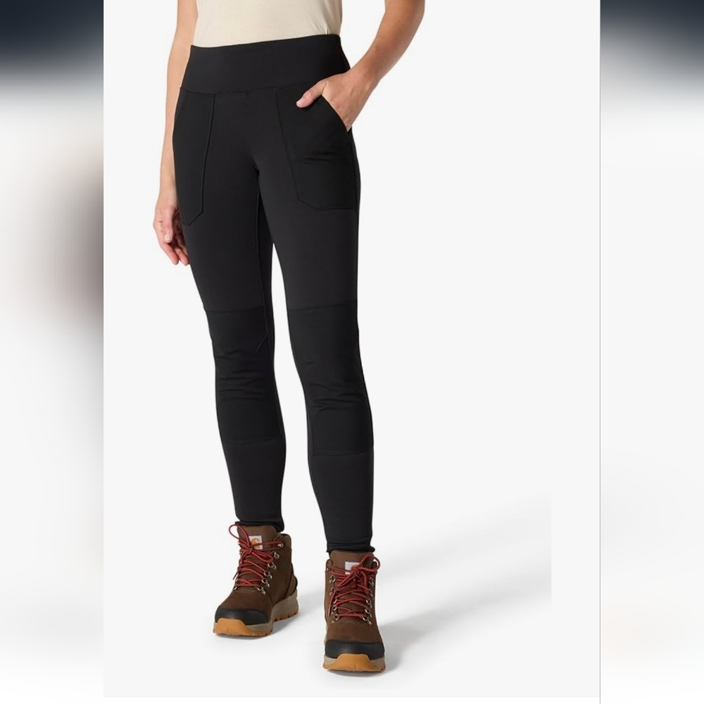 Carhartt Women's Force Fitted Midweight Utility Leggings Black Size L Short NWT